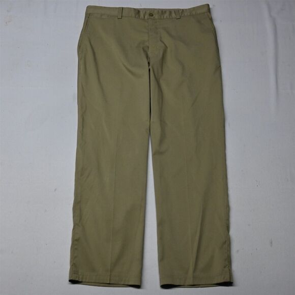 Nike Golf‎ 36x30 Khaki Dri Fit 906780 Tech Straight Mens Dress Pants - Picture 1 of 9